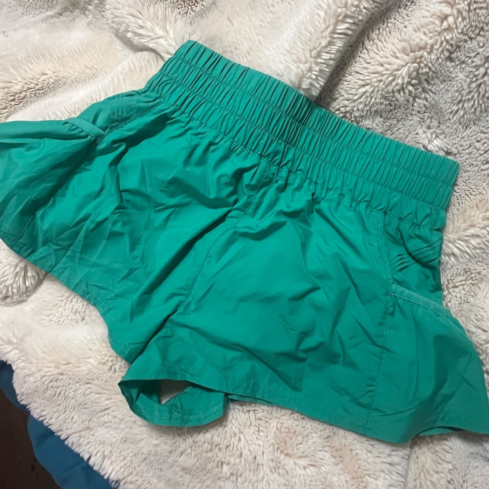brand new.. never worn green free people get your flirt on shorts!